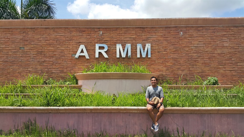 In front of the old provincial capitol of Maguindanao