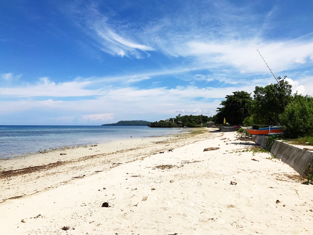 The beach at the back of Pan Bisaya