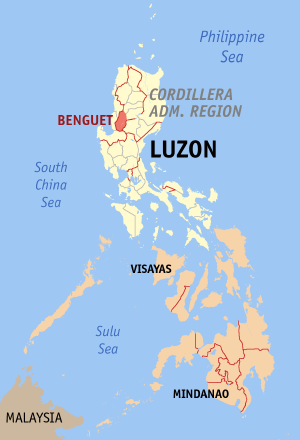 Location of Benguet.