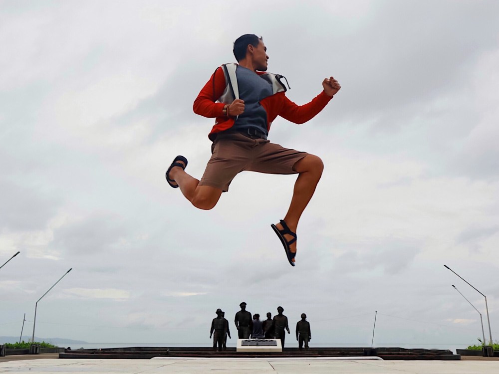 Jumping up in Leyte!