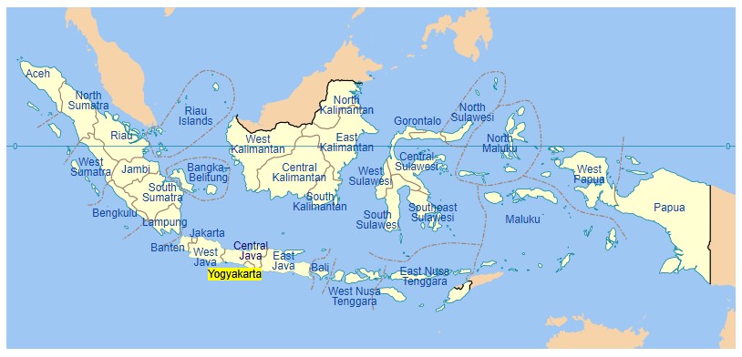 Yogyakarta Map (Wikipedia)
