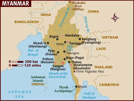 Myanmar Map