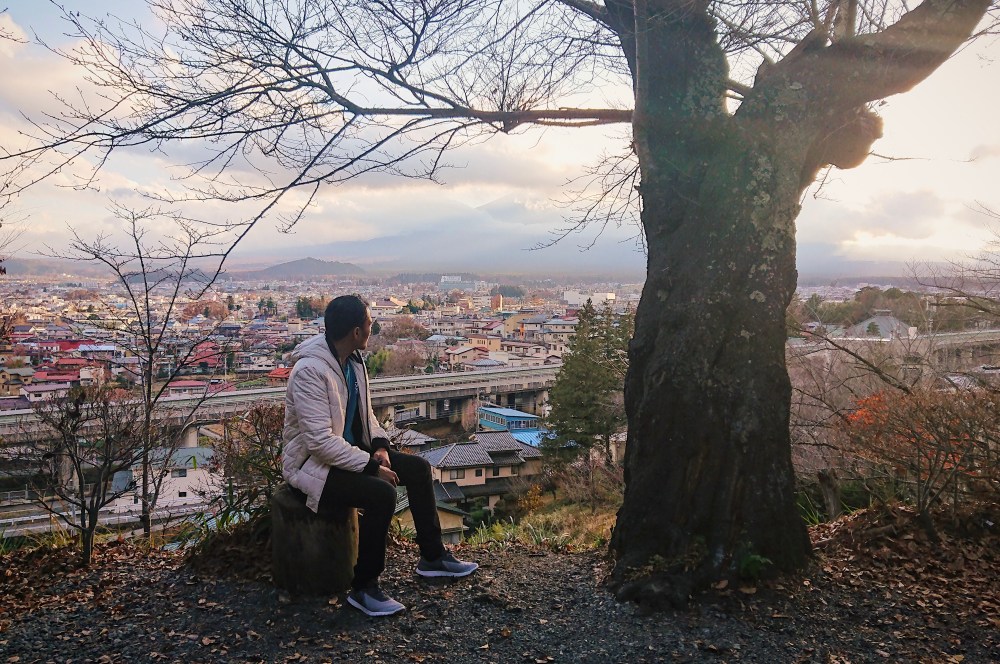 THE HIDING MT. FUJI.