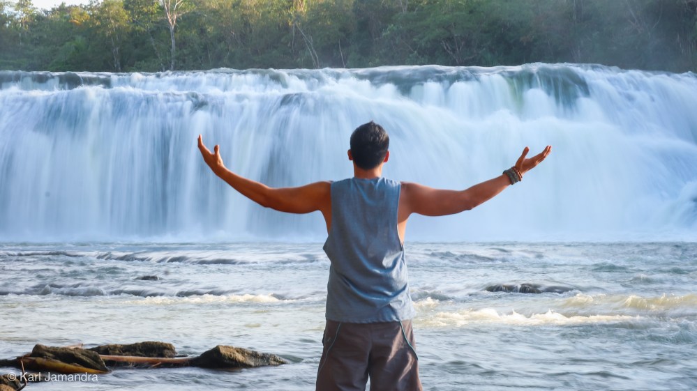 WELCOMING. I feel very much welcomed by the Luluguyan Falls when I visited her February of 2019.