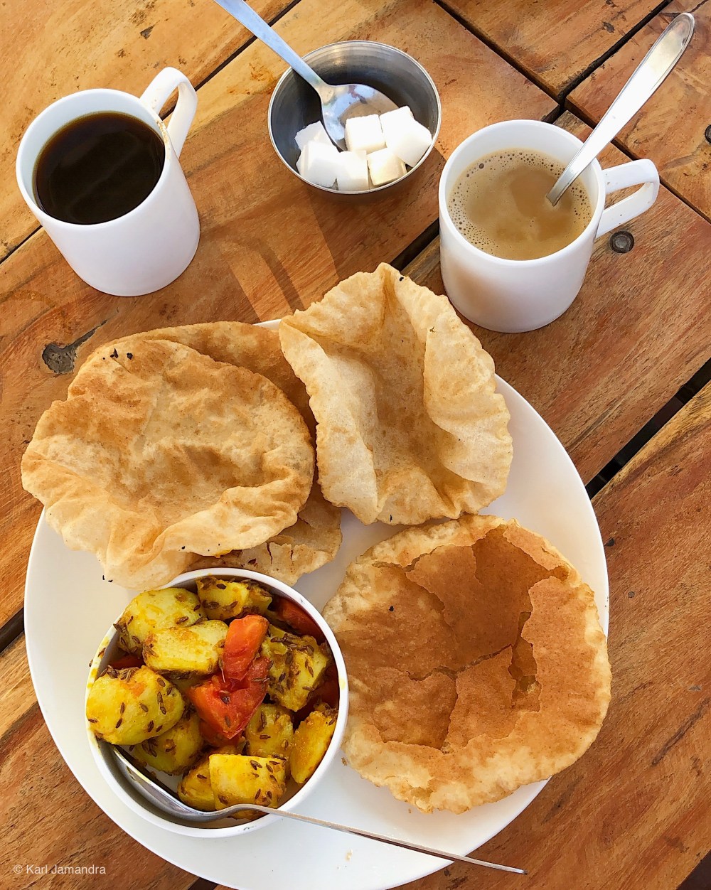 Potato and carrot curry,