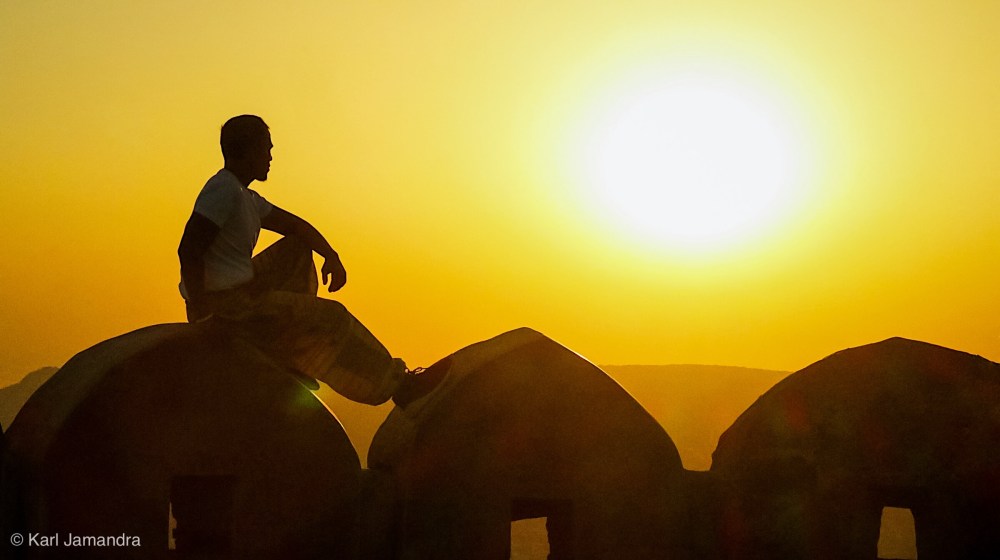 The beautiful sunrise in Jaipur!