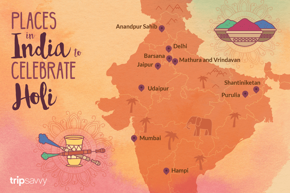 Places to celebrate HOLI