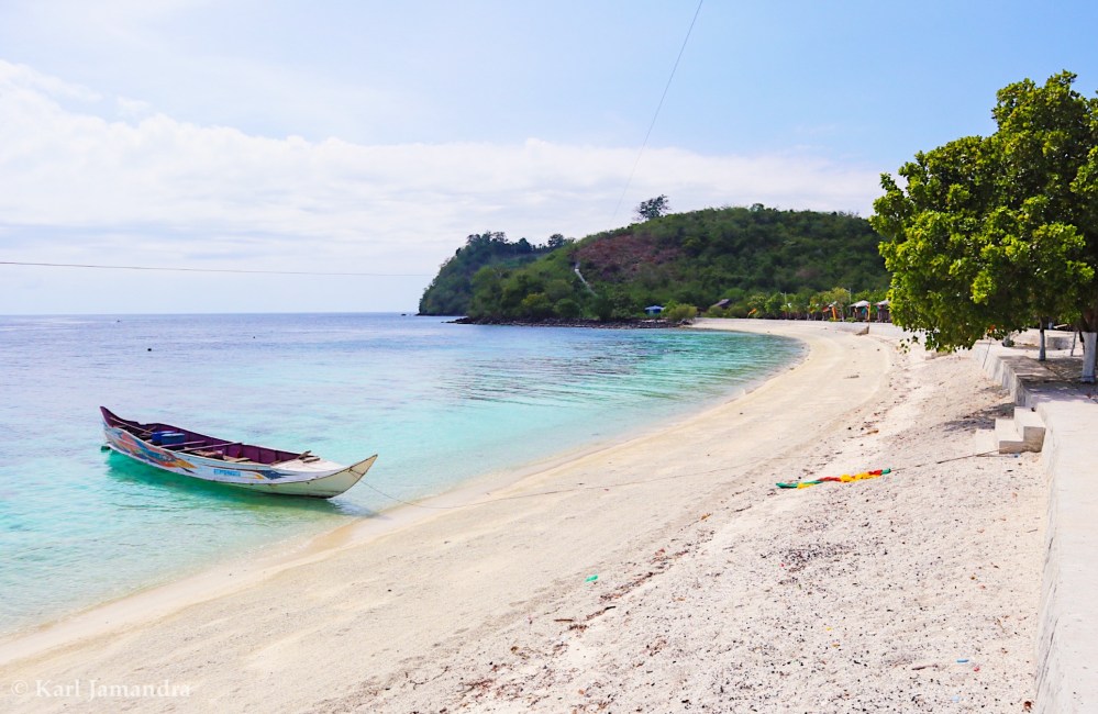 THE BEACH SIDE OF BANGAS ISLAND.